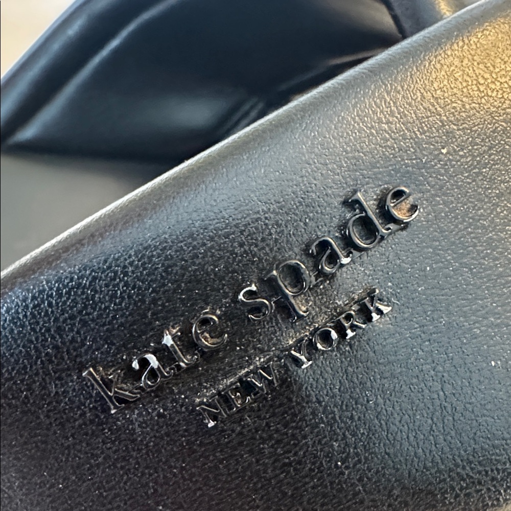 Kate Spade Black Crisscross Strap Rio Slides, sz 10 - Picture 4 of 6